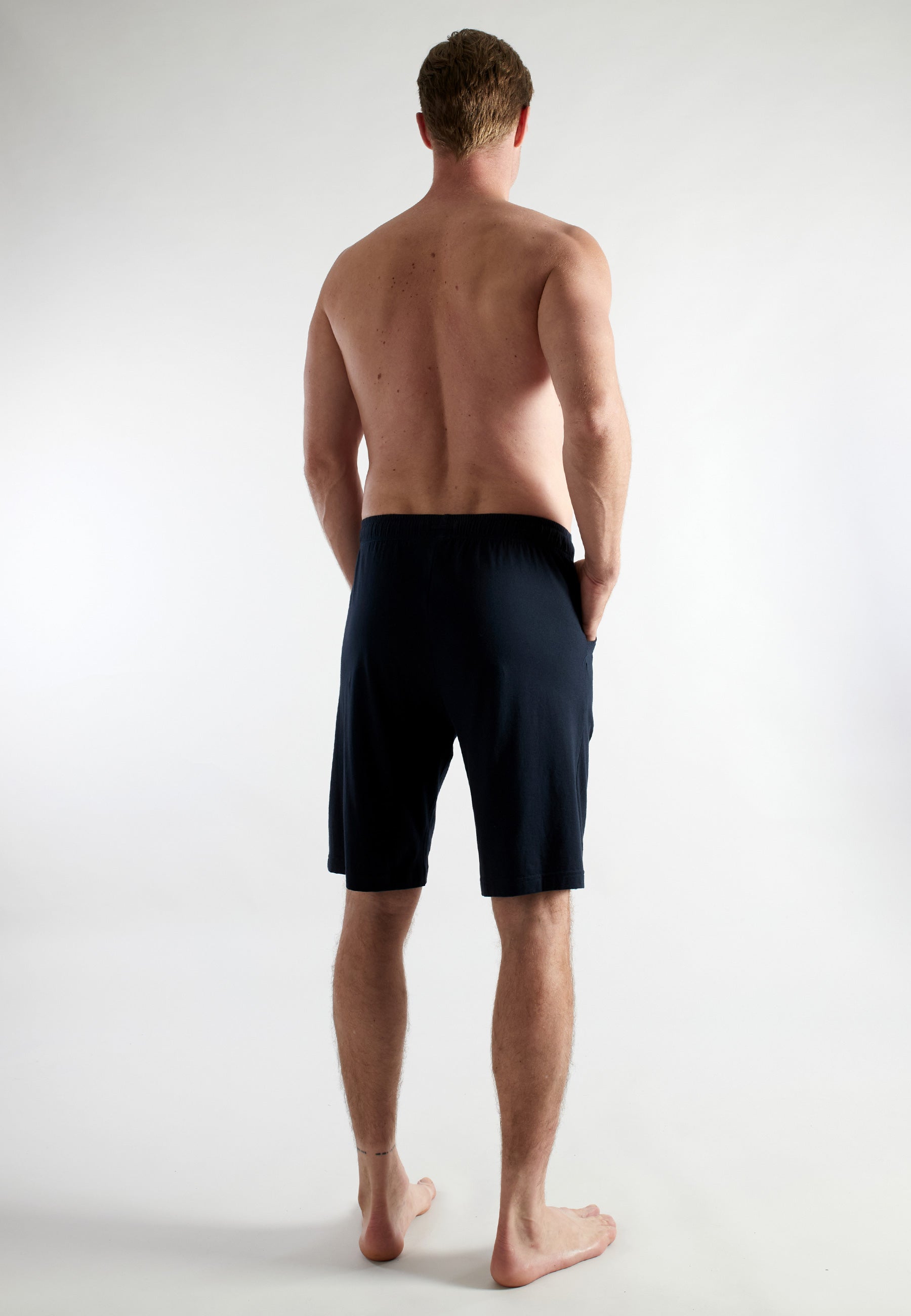 CECEBA Herren Bermuda blau uni