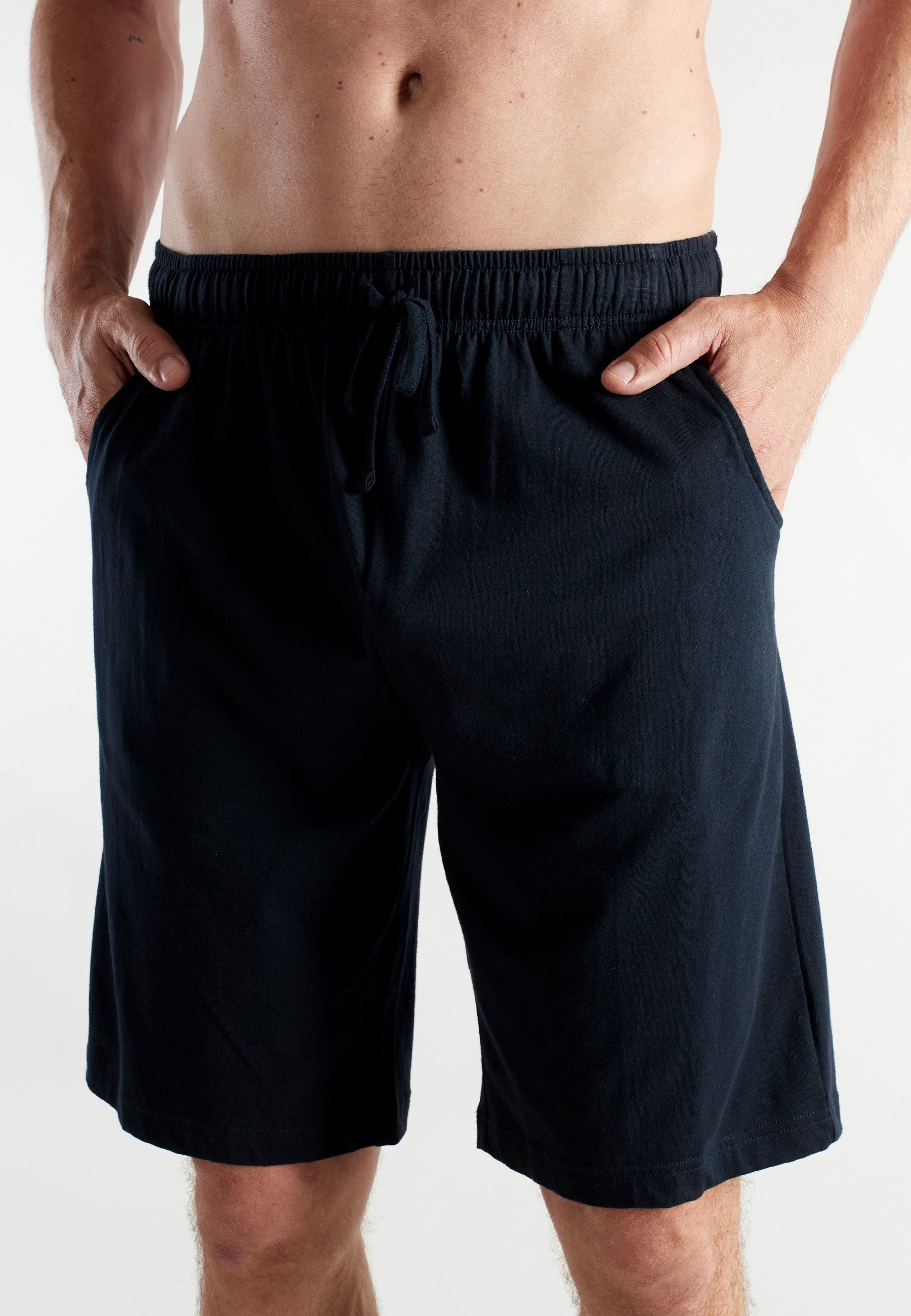 CECEBA Herren Bermuda blau uni