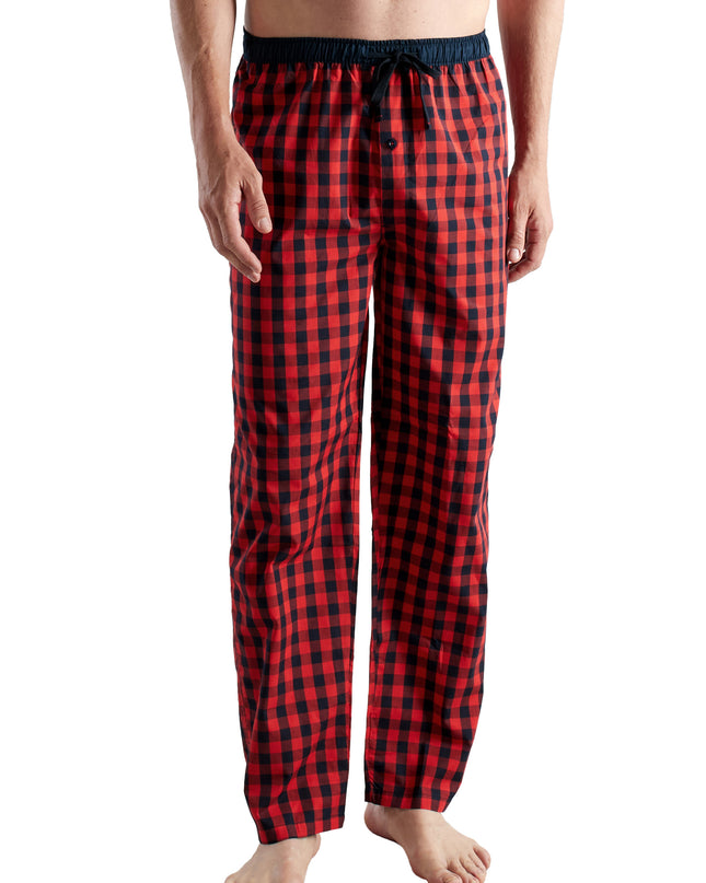 CECEBA Herren Lange-Hose rot kariert