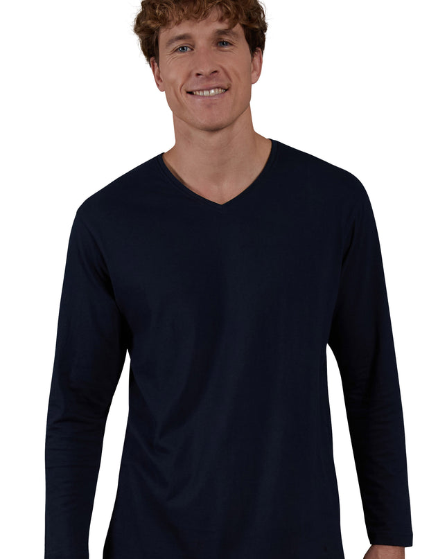 CECEBA Herren Shirt blau uni