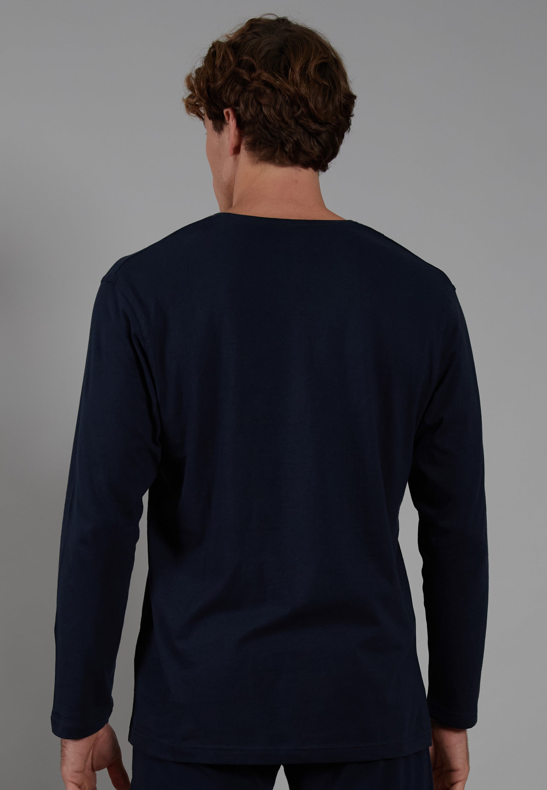CECEBA Herren Shirt blau uni