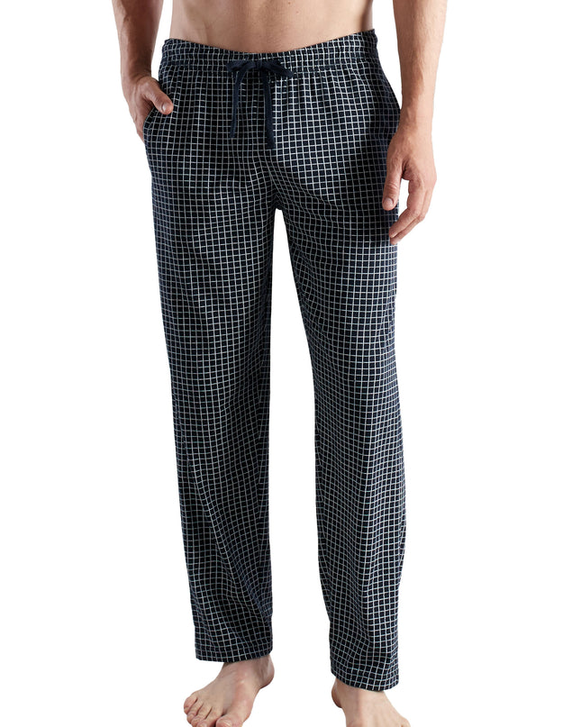 CECEBA Herren Lange-Hose blau bedruckt