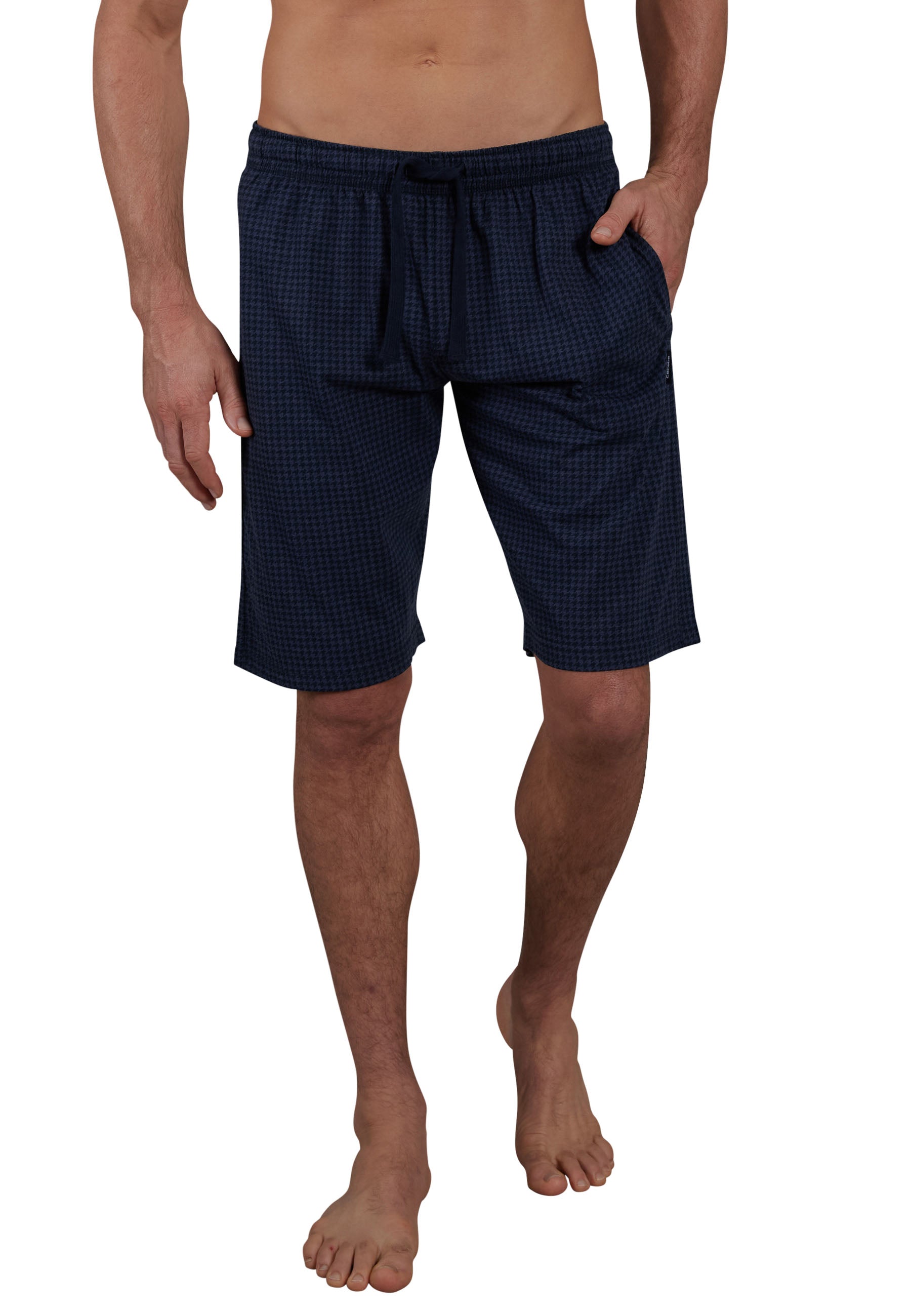 CECEBA Herren Bermuda blau bedruckt