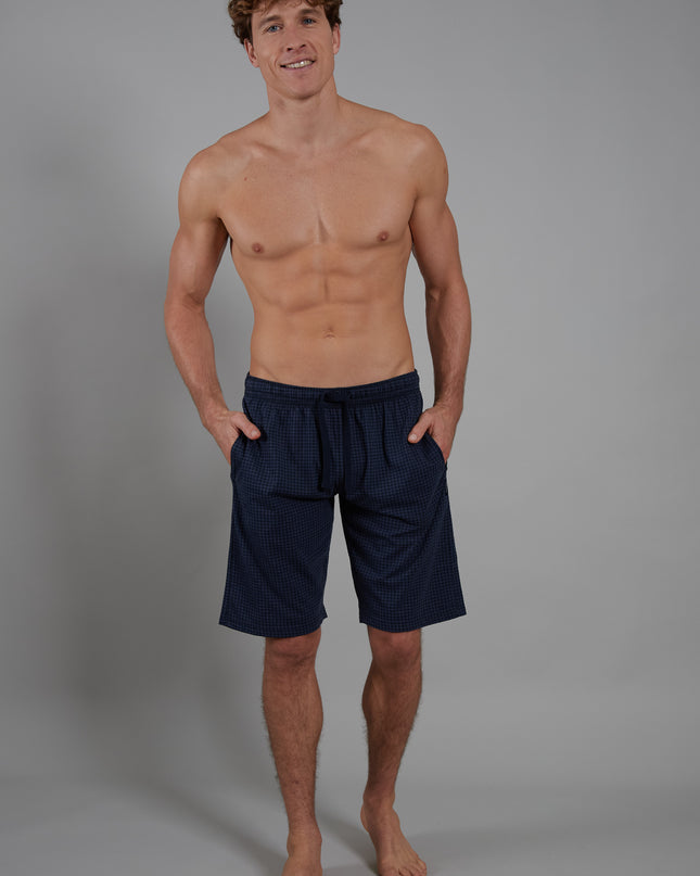 CECEBA Herren Bermuda blau bedruckt