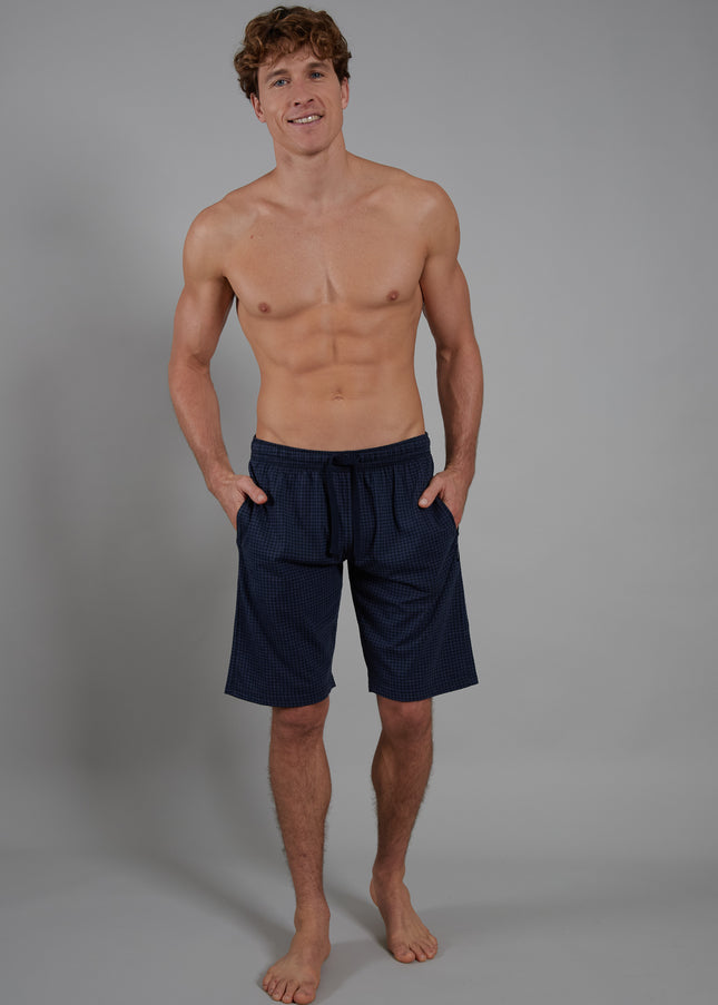 CECEBA Herren Bermuda blau bedruckt