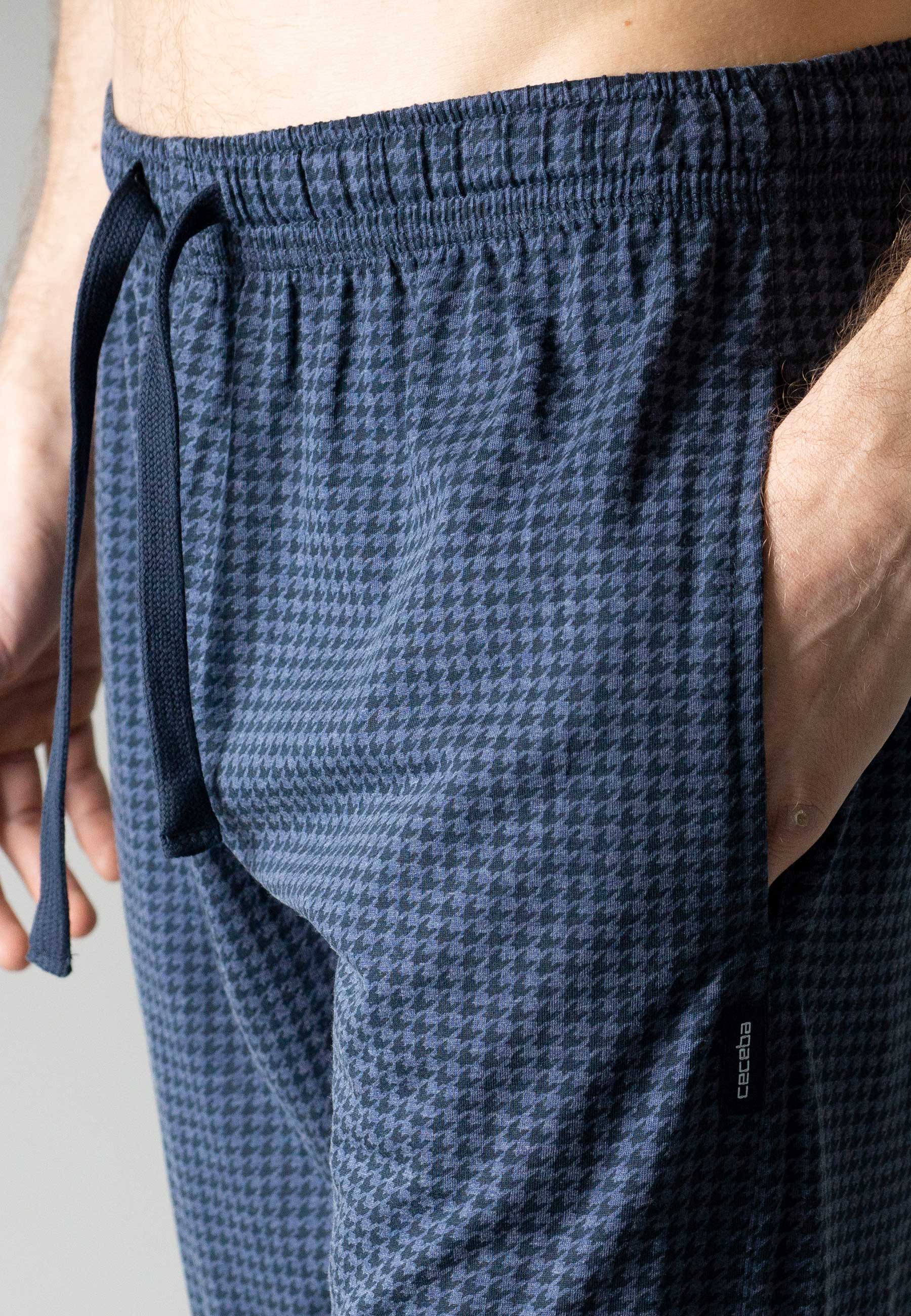 CECEBA Herren Bermuda blau bedruckt