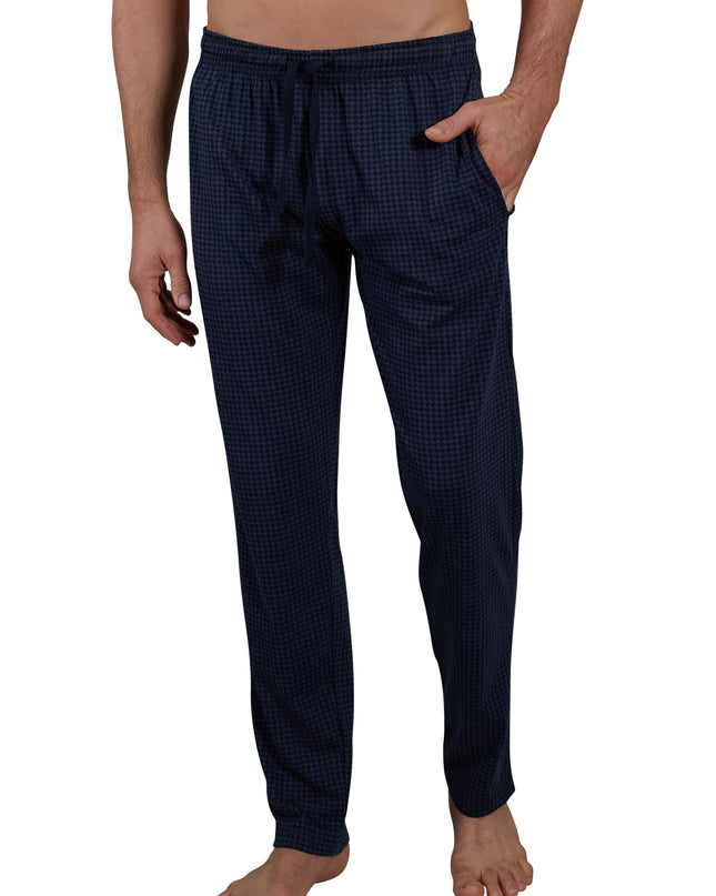 CECEBA Herren Lange-Hose blau bedruckt
