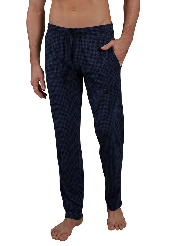 CECEBA Herren Lange-Hose blau bedruckt