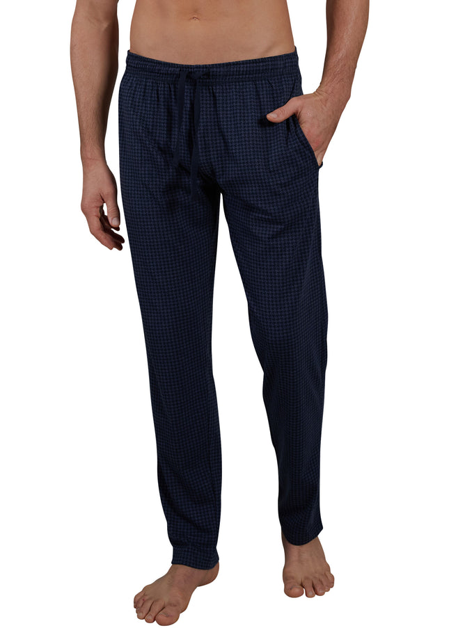 CECEBA men's long trousers blue printed