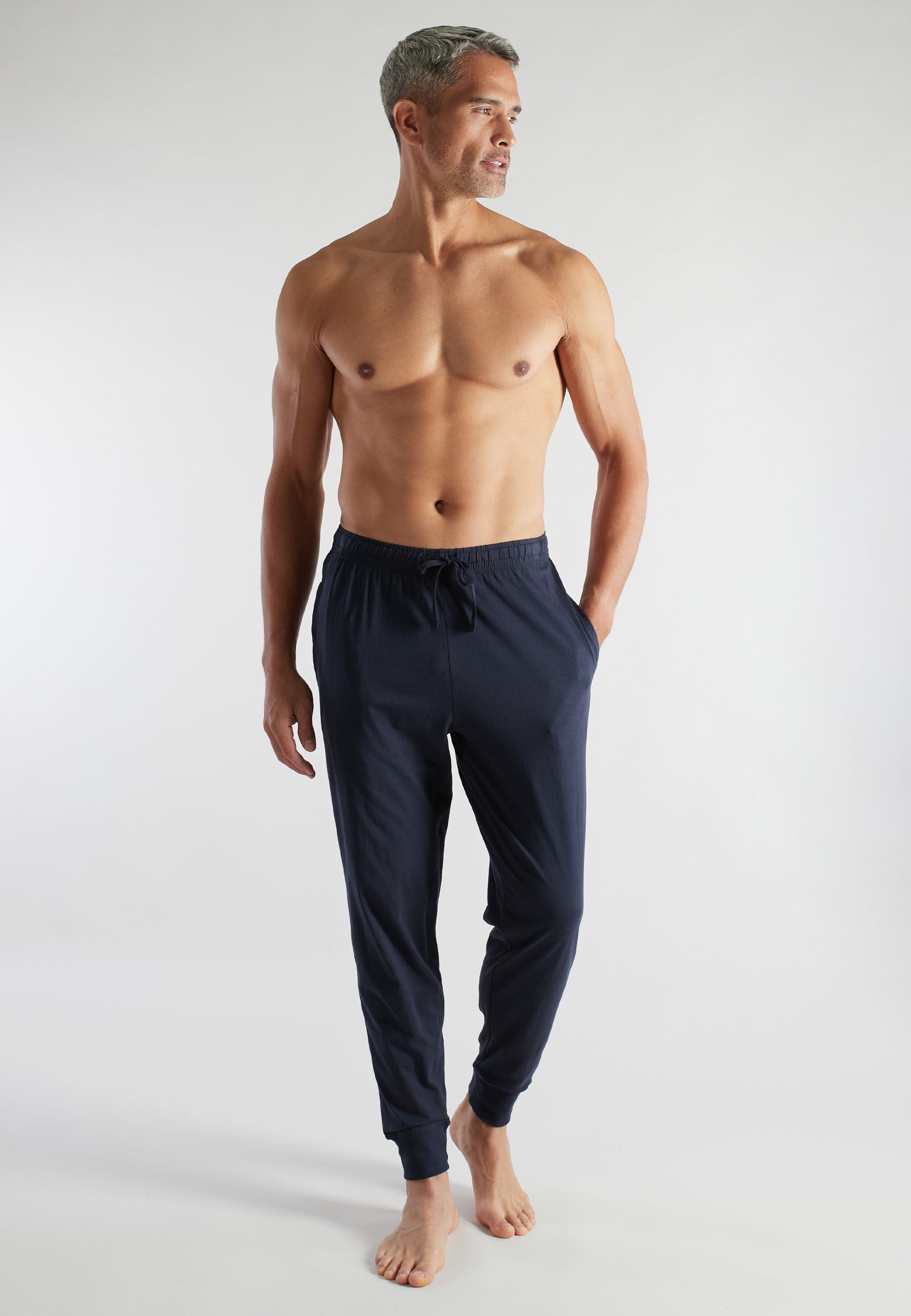 CECEBA Herren Lange-Hose blau