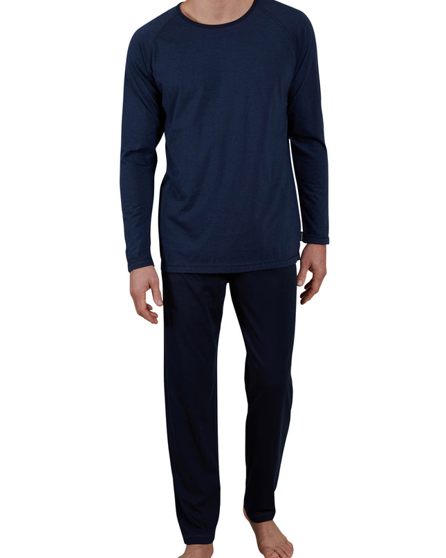 CECEBA Herren Pyjama blau quergestreift