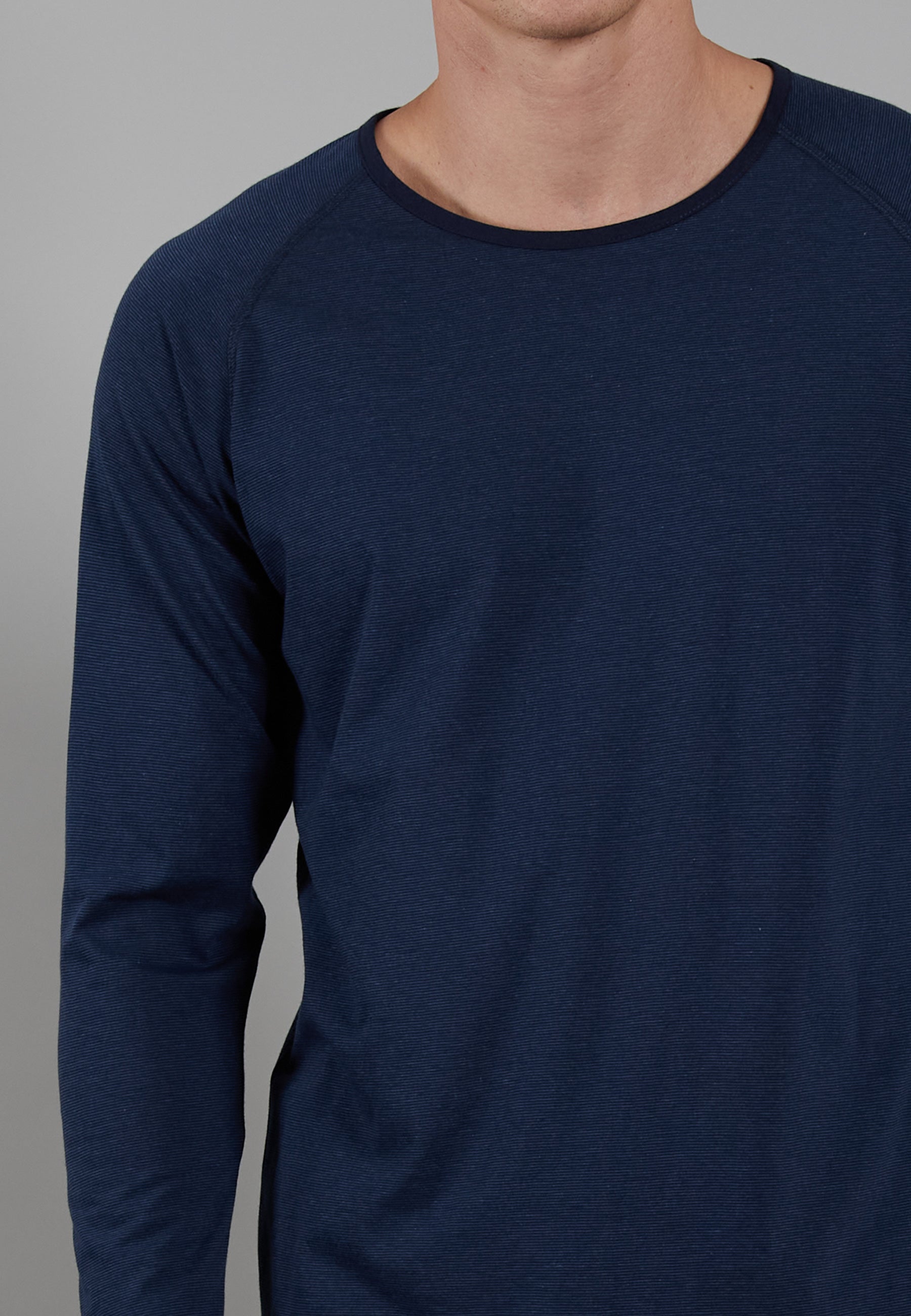 CECEBA Herren Pyjama blau quergestreift