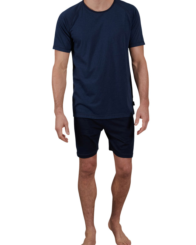 CECEBA Herren Shorty blau quergestreift