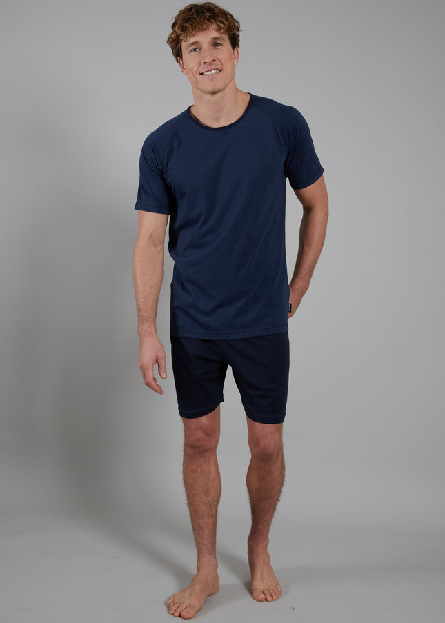 CECEBA Herren Shorty blau quergestreift