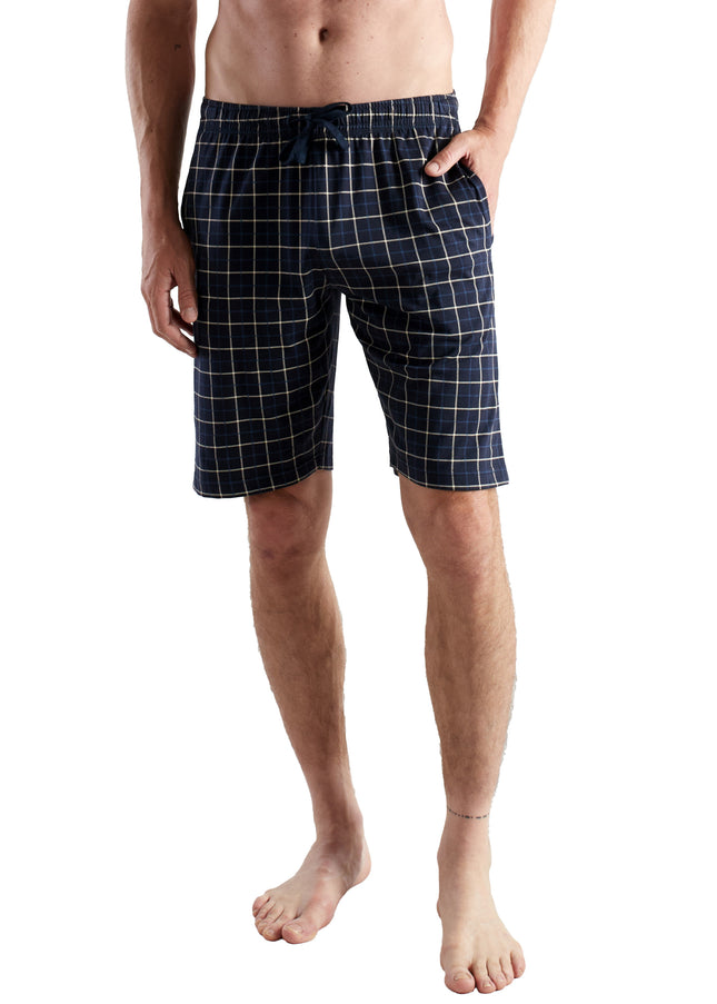 CECEBA men's Bermuda shorts blue checked
