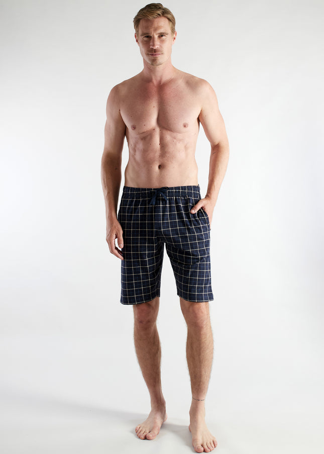 CECEBA men's Bermuda shorts blue checked