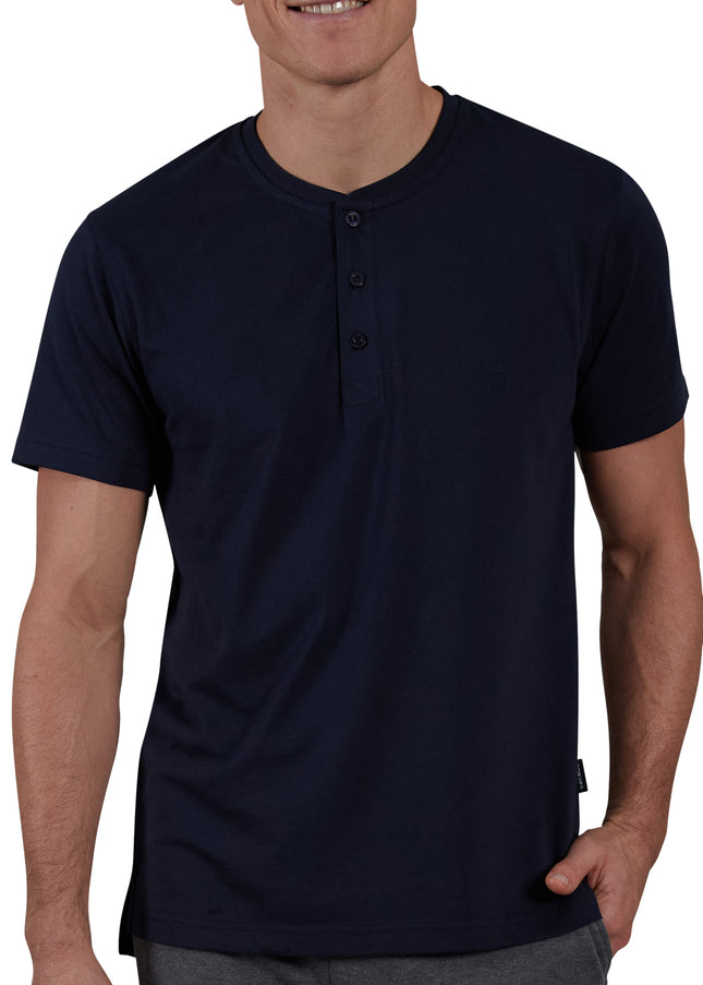 CECEBA Herren Shirt blau uni