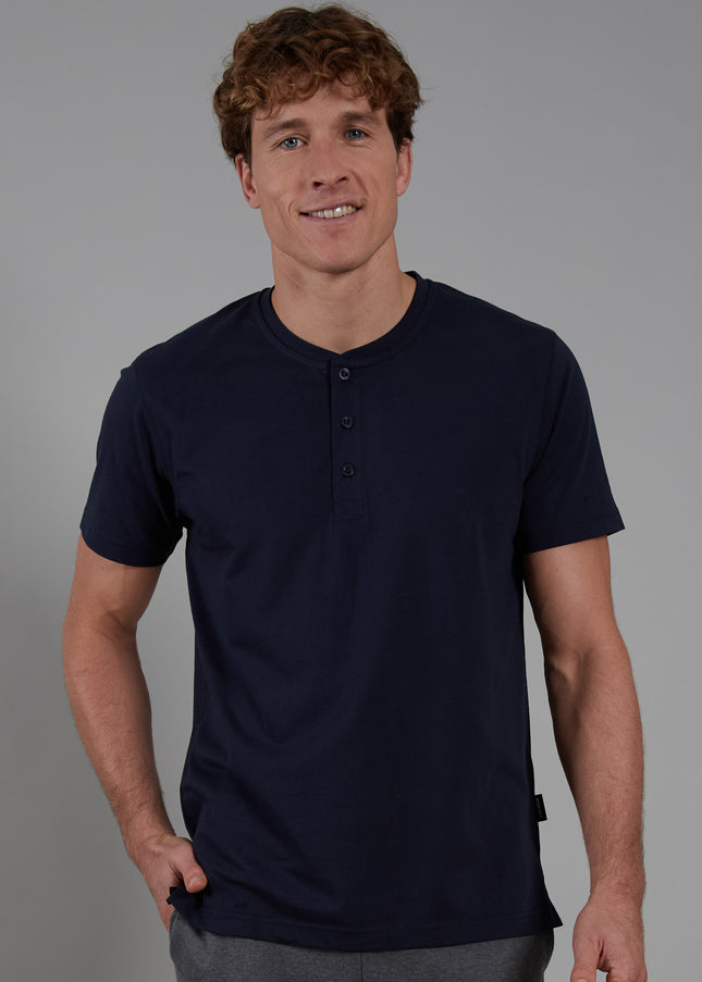 CECEBA Herren Shirt blau uni