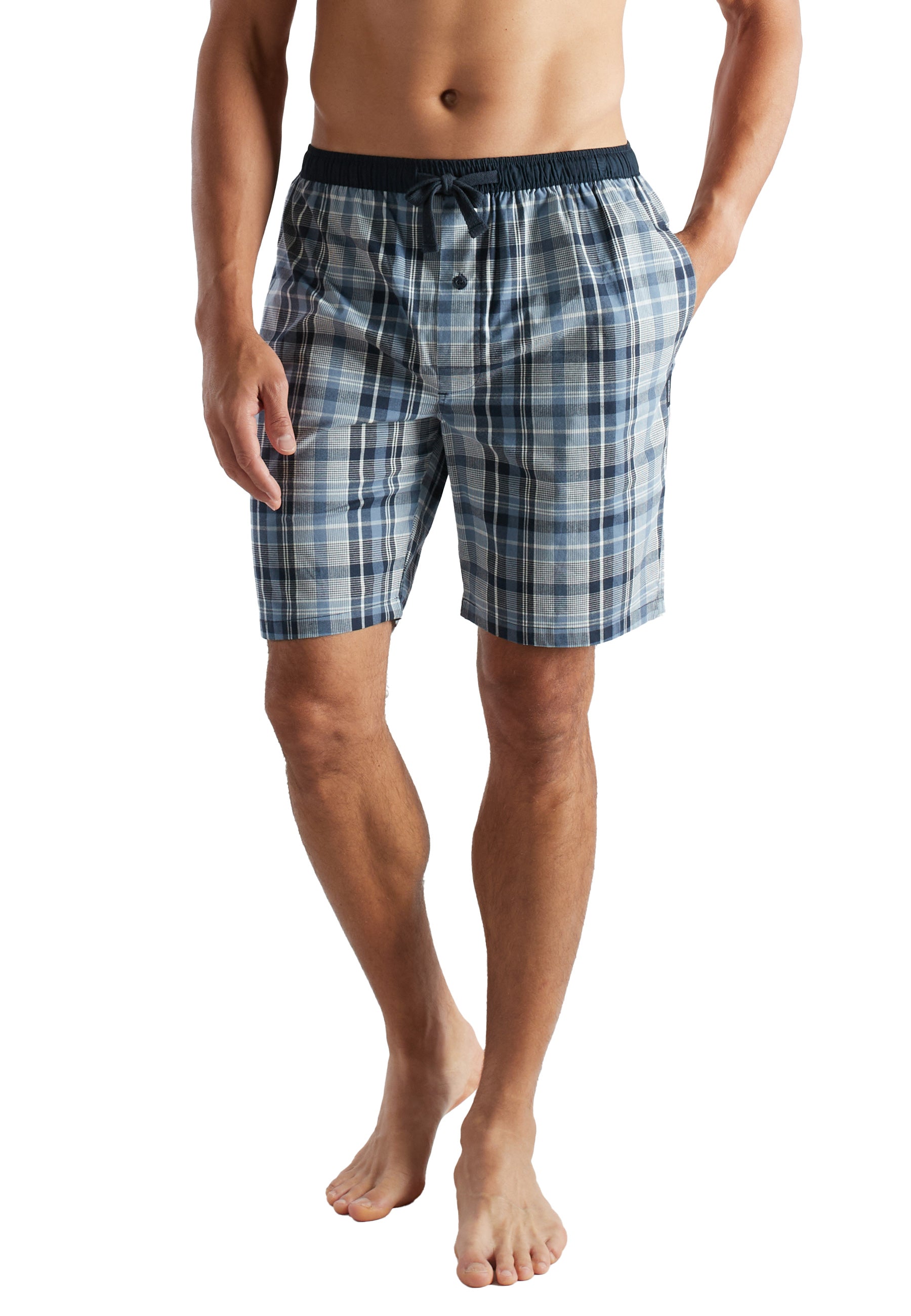 CECEBA men's Bermuda shorts blue checked