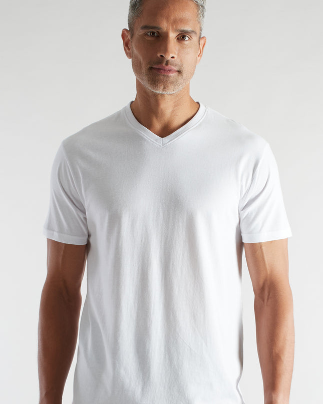 CECEBA men's shirt white plain 2-pack