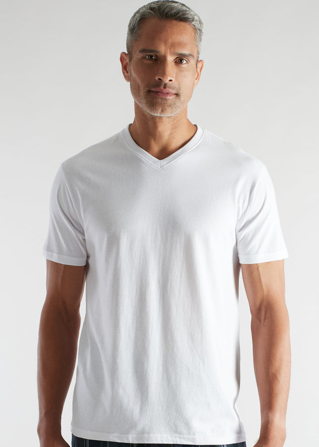 CECEBA Herren Shirt weiß uni 2er Pack