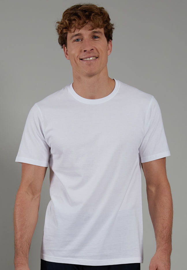 CECEBA Herren Shirt weiß uni 2er Pack