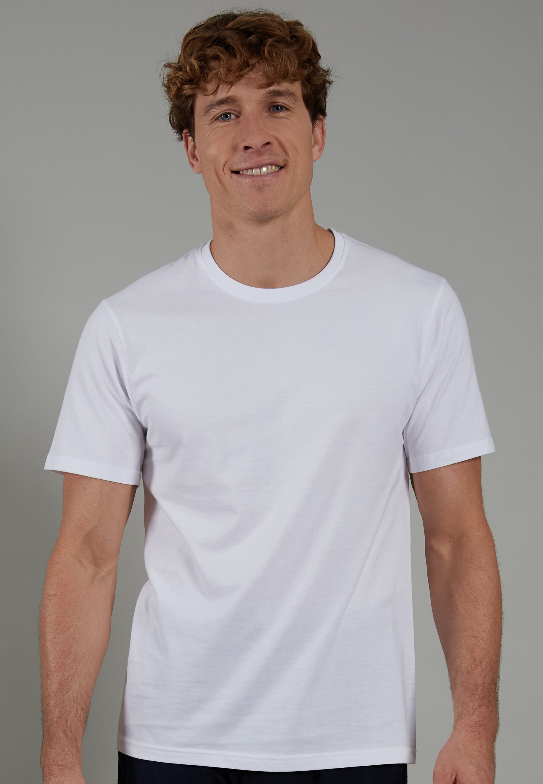 CECEBA Herren Shirt weiß uni 2er Pack