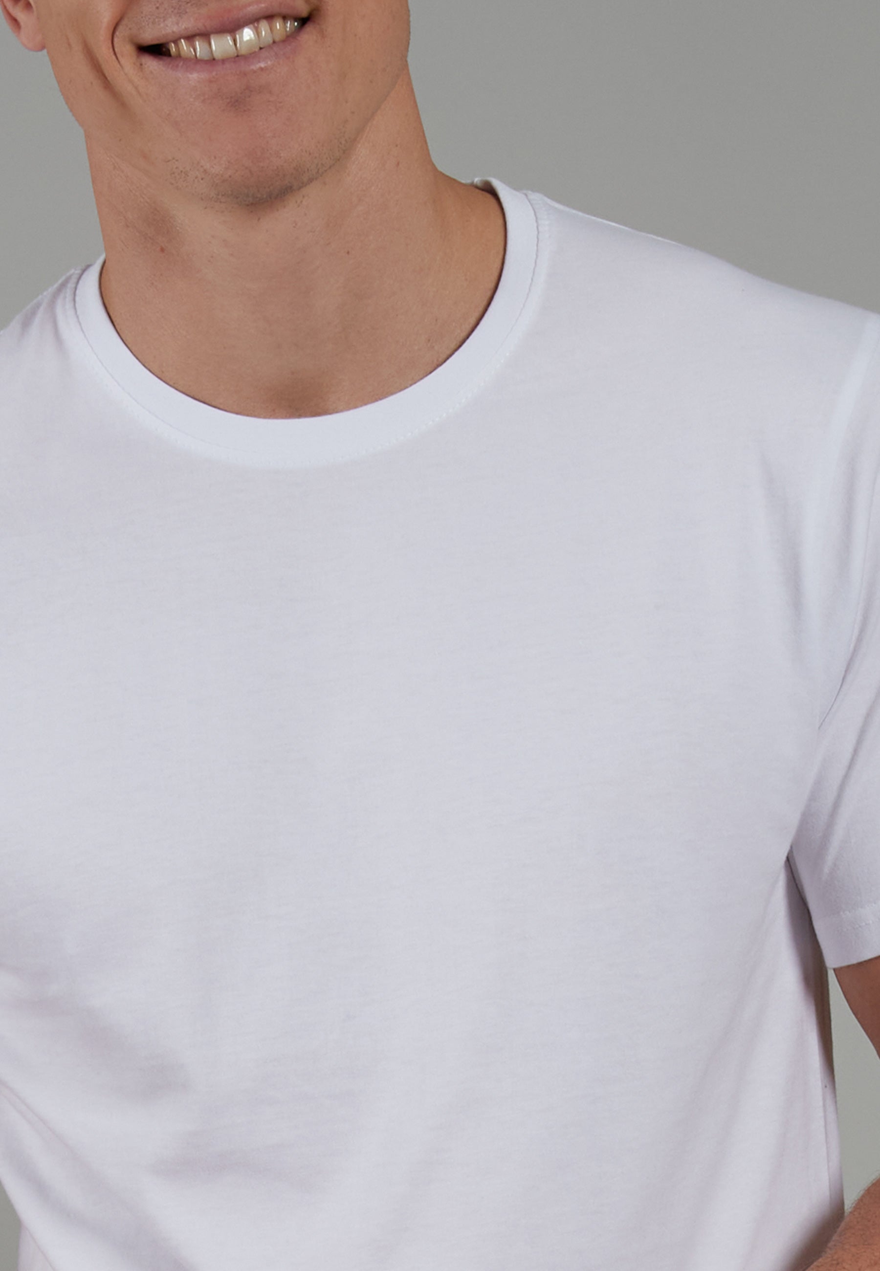 CECEBA Herren Shirt weiß uni 2er Pack