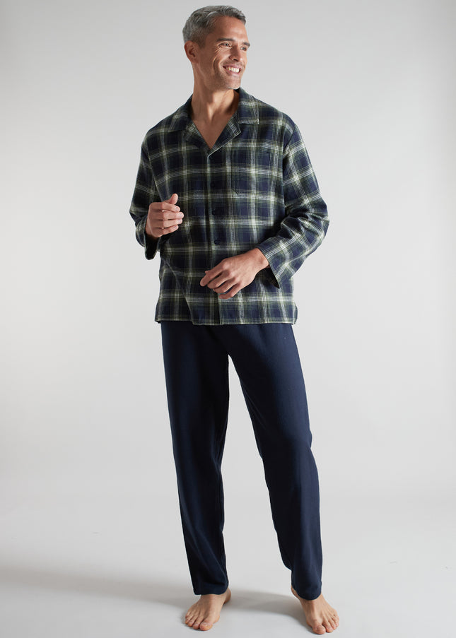 CECEBA Men's Green Checkered Pajamas