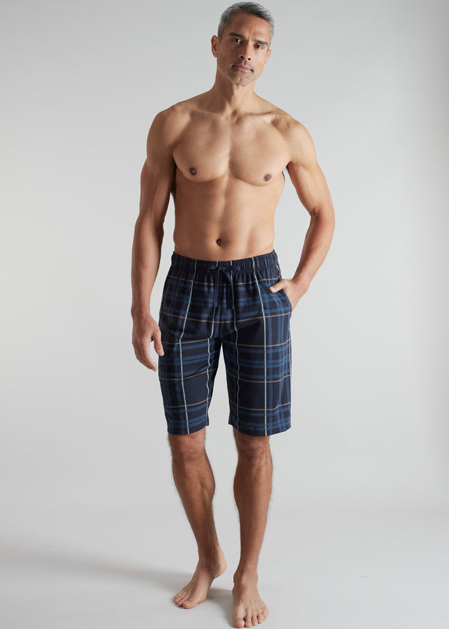 CECEBA Herren Bermuda blau kariert