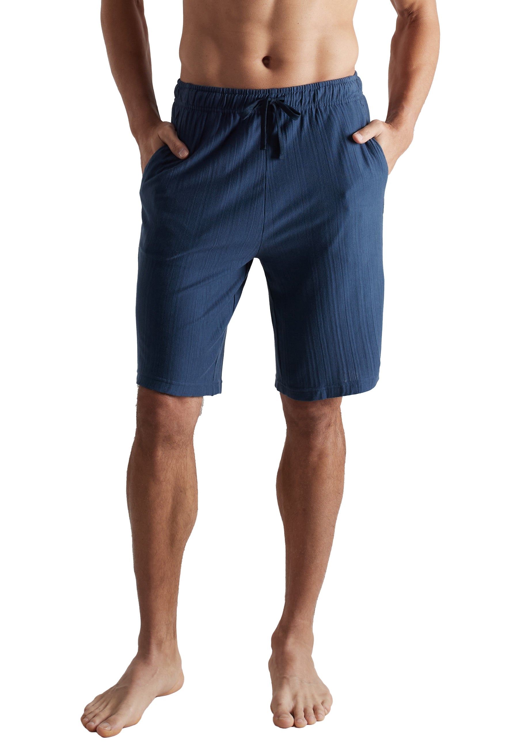 CECEBA Herren Bermuda blau längsgestreift