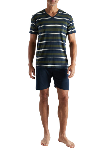 CECEBA Herren Shorty grün quergestreift