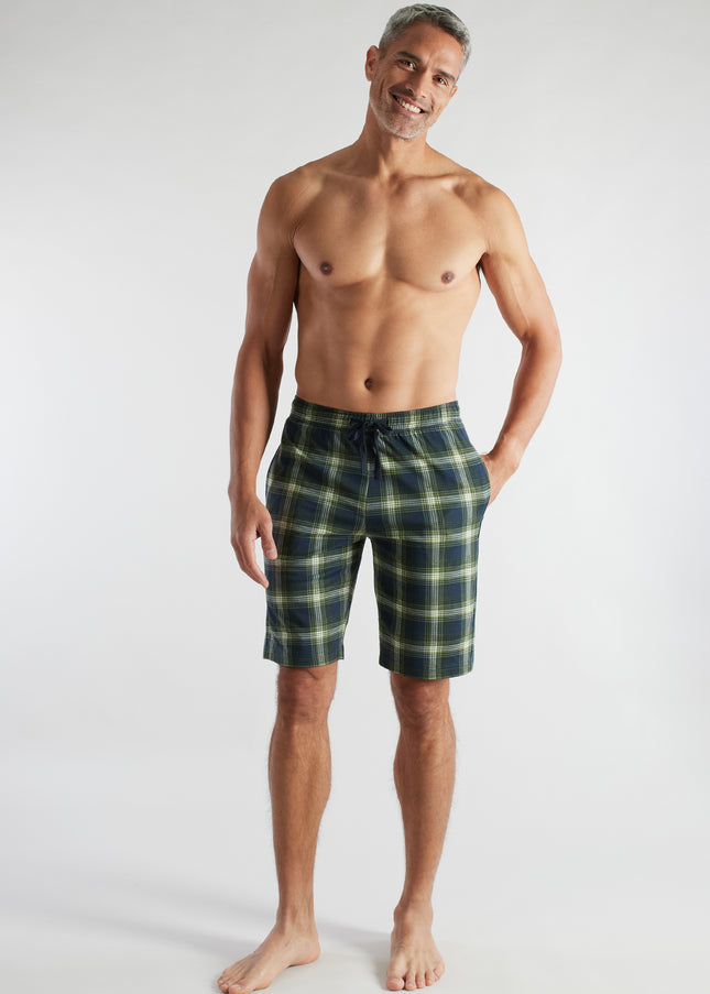 CECEBA Herren Bermuda grün kariert