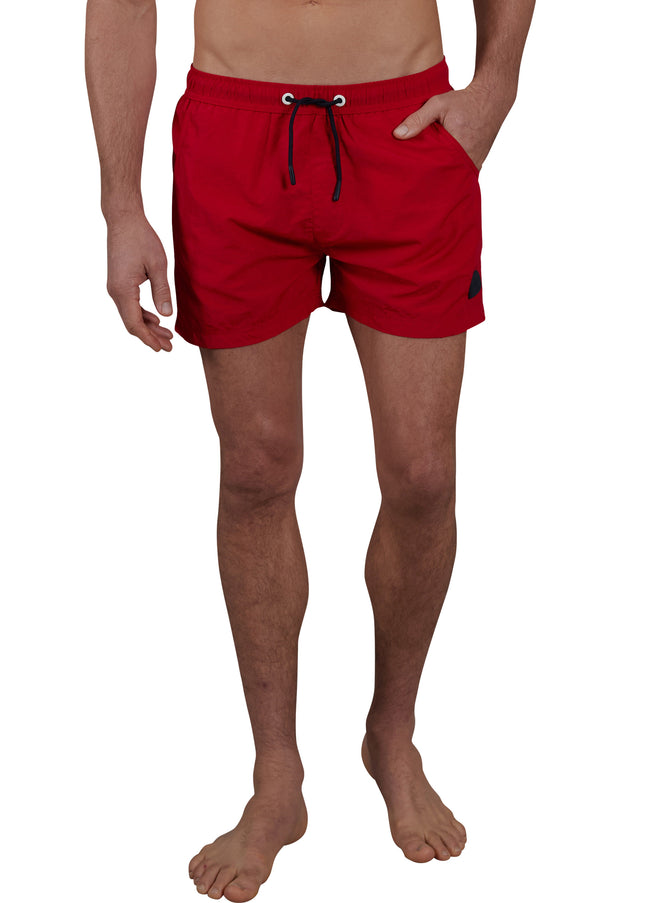 CECEBA Herren Badehose rot uni