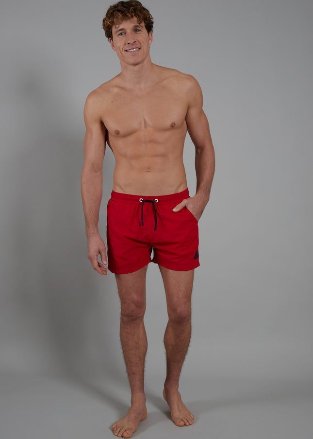 CECEBA Herren Badehose rot uni