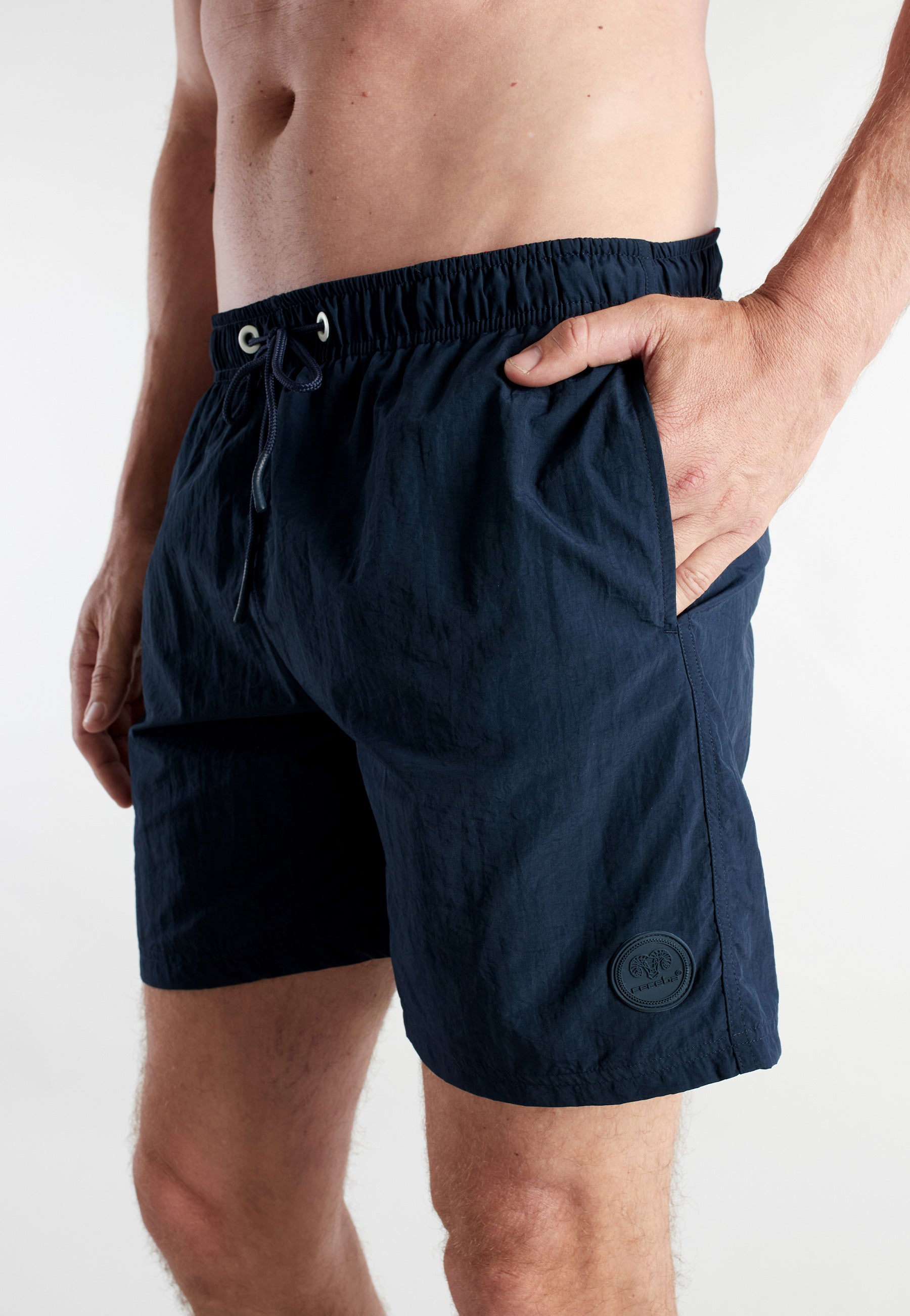CECEBA Herren Badehose blau uni