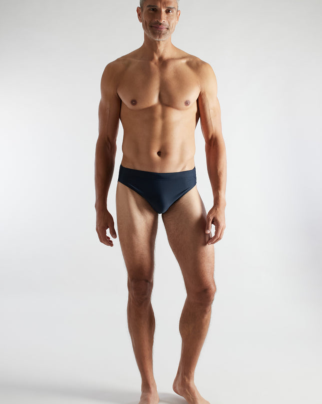CECEBA Herren Badeslip blau uni