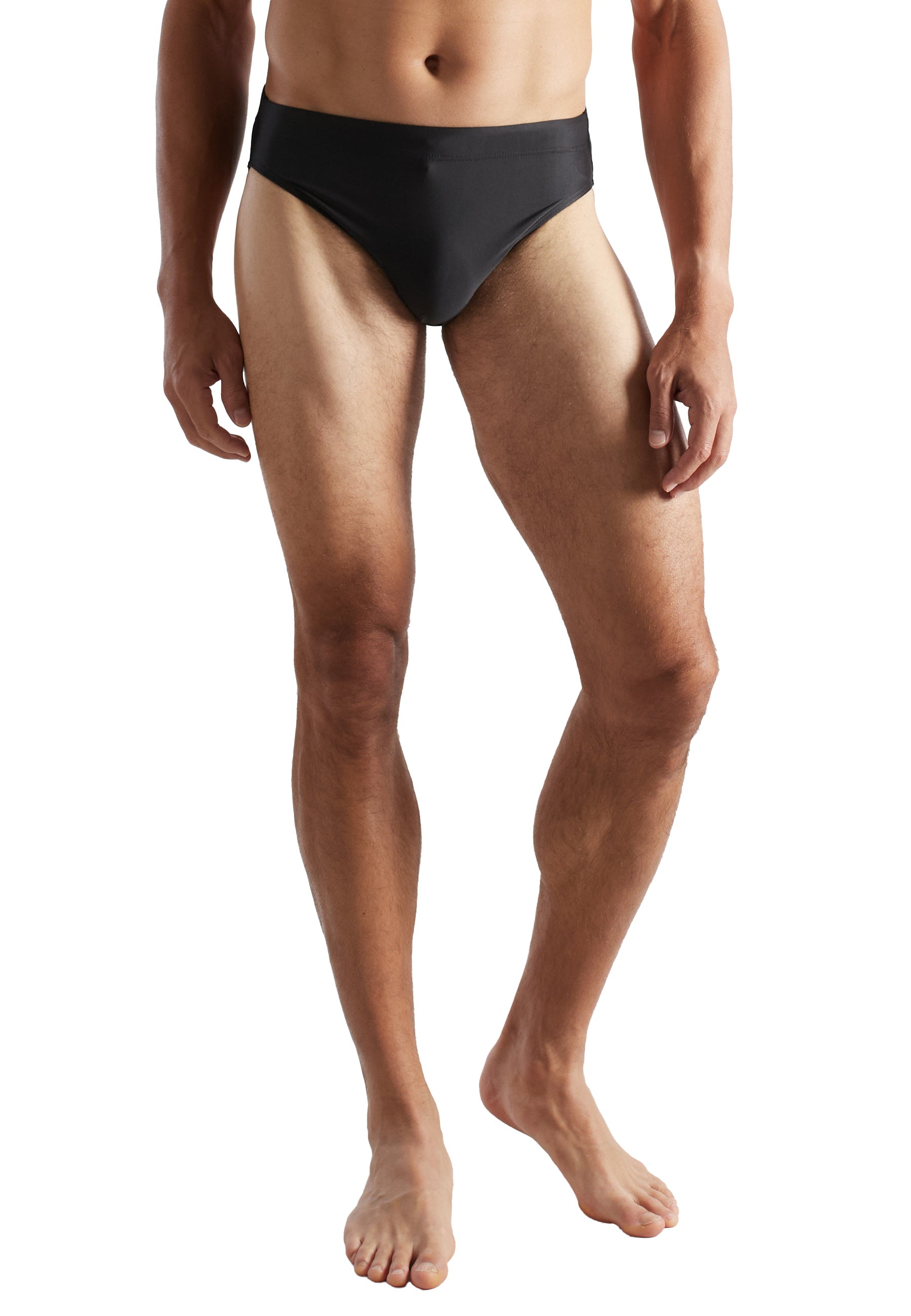 CECEBA Herren Badeslip schwarz uni