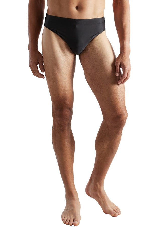 CECEBA Herren Badeslip schwarz uni