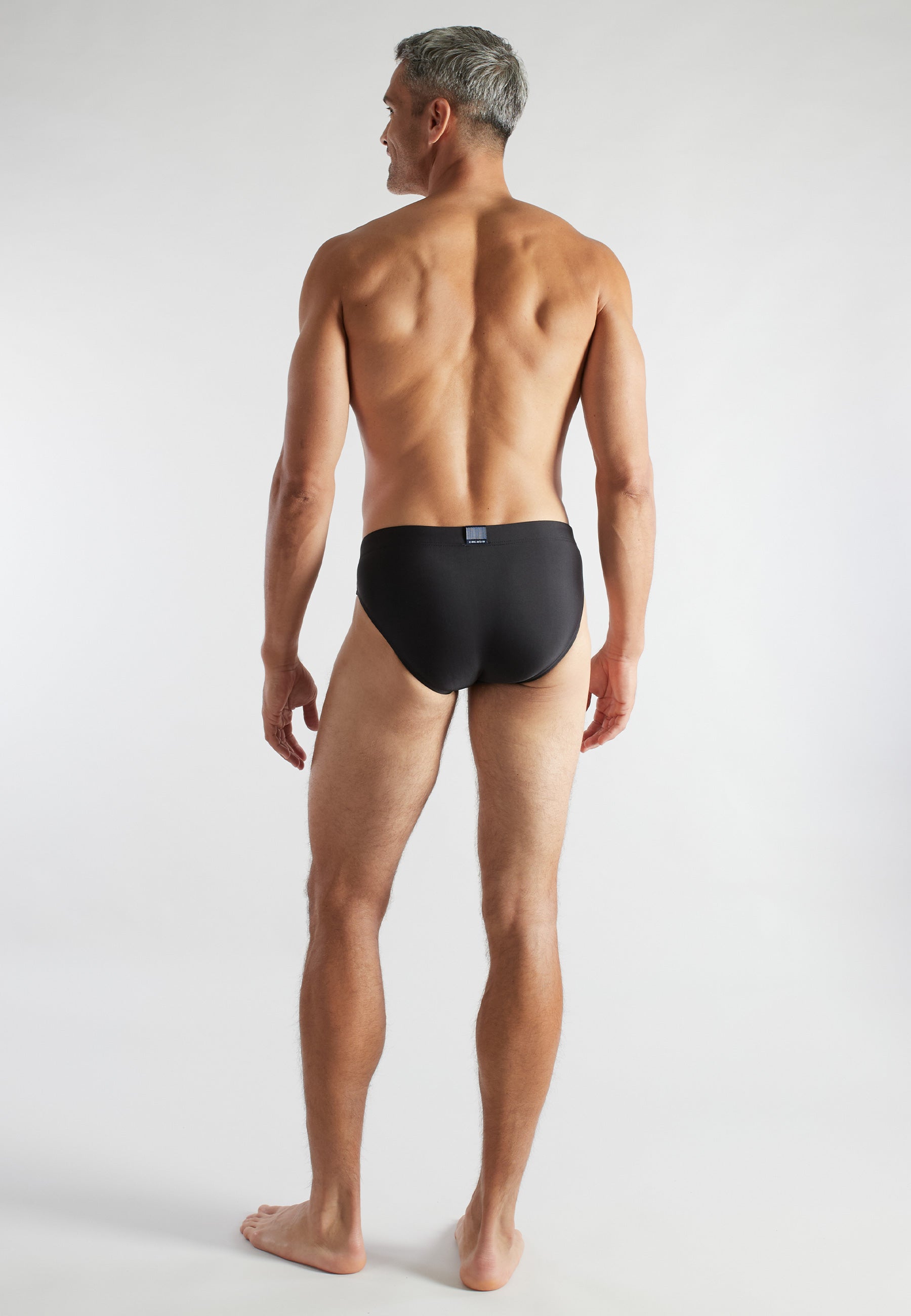 CECEBA Herren Badeslip schwarz uni