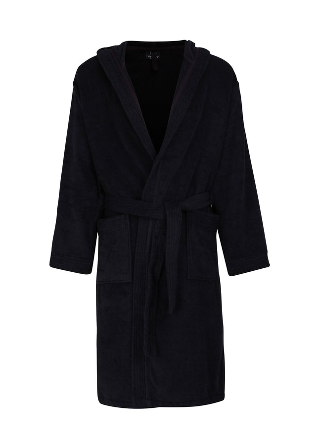 CECEBA Herren Bademantel blau uni