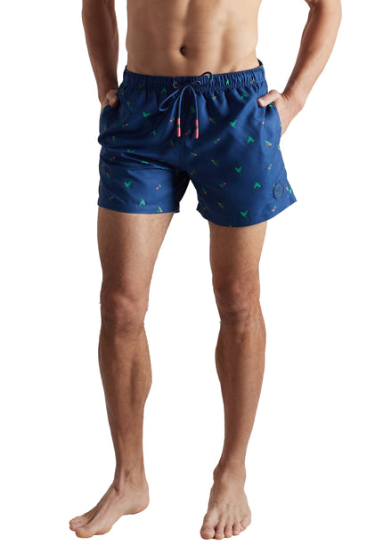 CECEBA Herren Badeshorts blau bedruckt