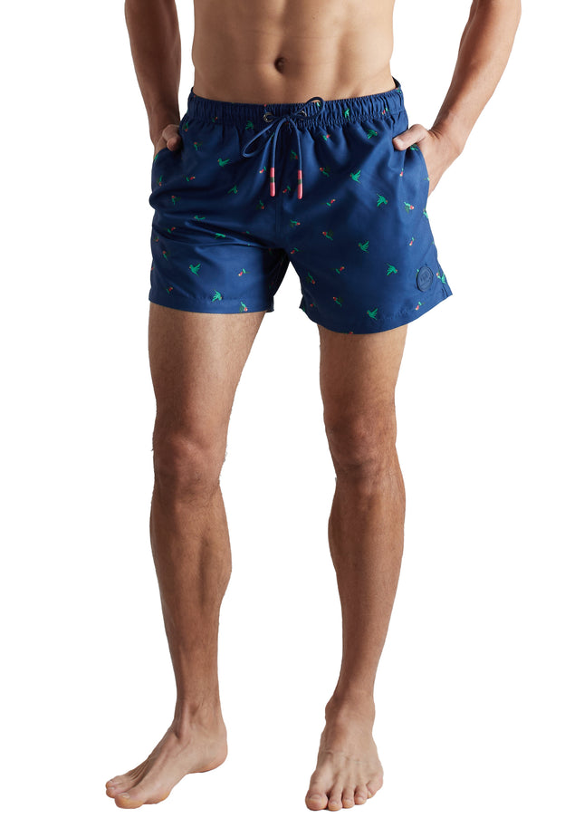 CECEBA Herren Badeshorts blau bedruckt