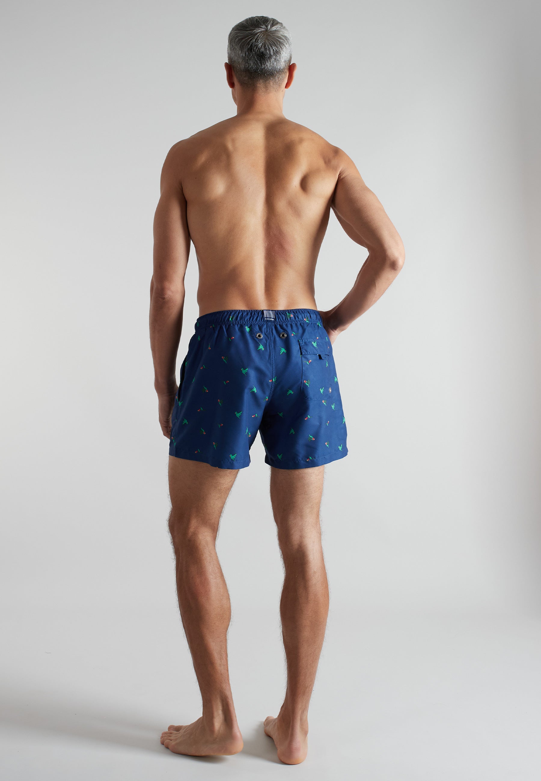 CECEBA Herren Badeshorts blau bedruckt