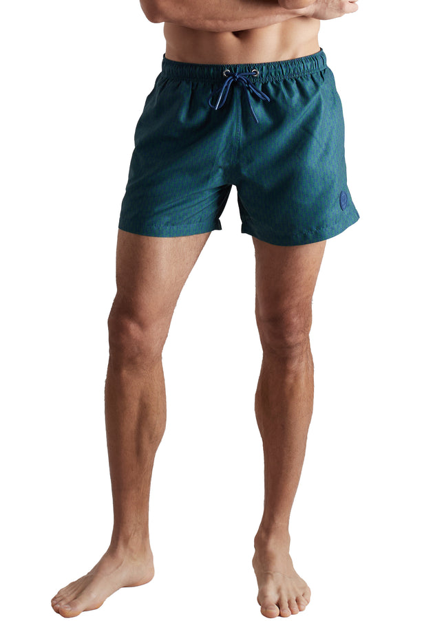 CECEBA Herren Badeshorts grün bedruckt