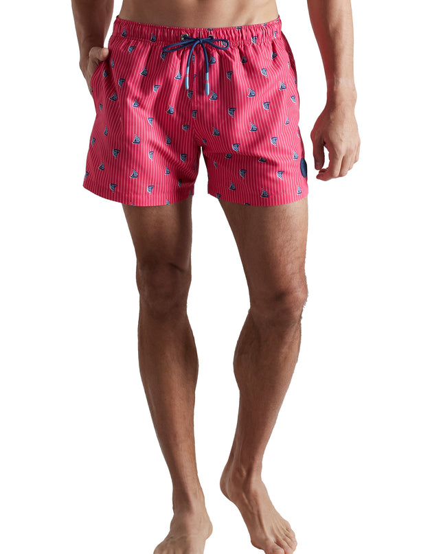 CECEBA Herren Badeshorts rot bedruckt