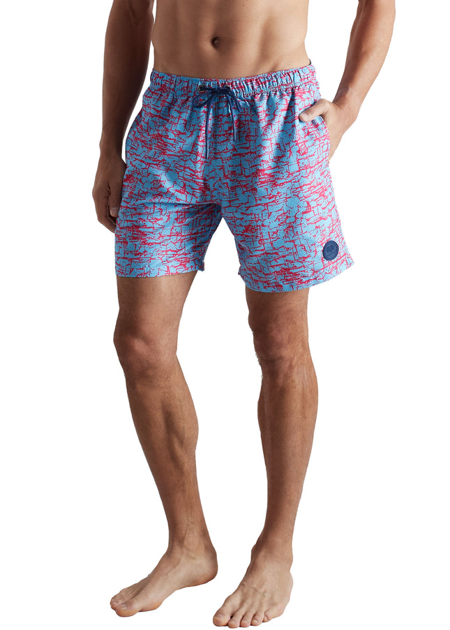 CECEBA Herren Badeshorts gelb bedruckt