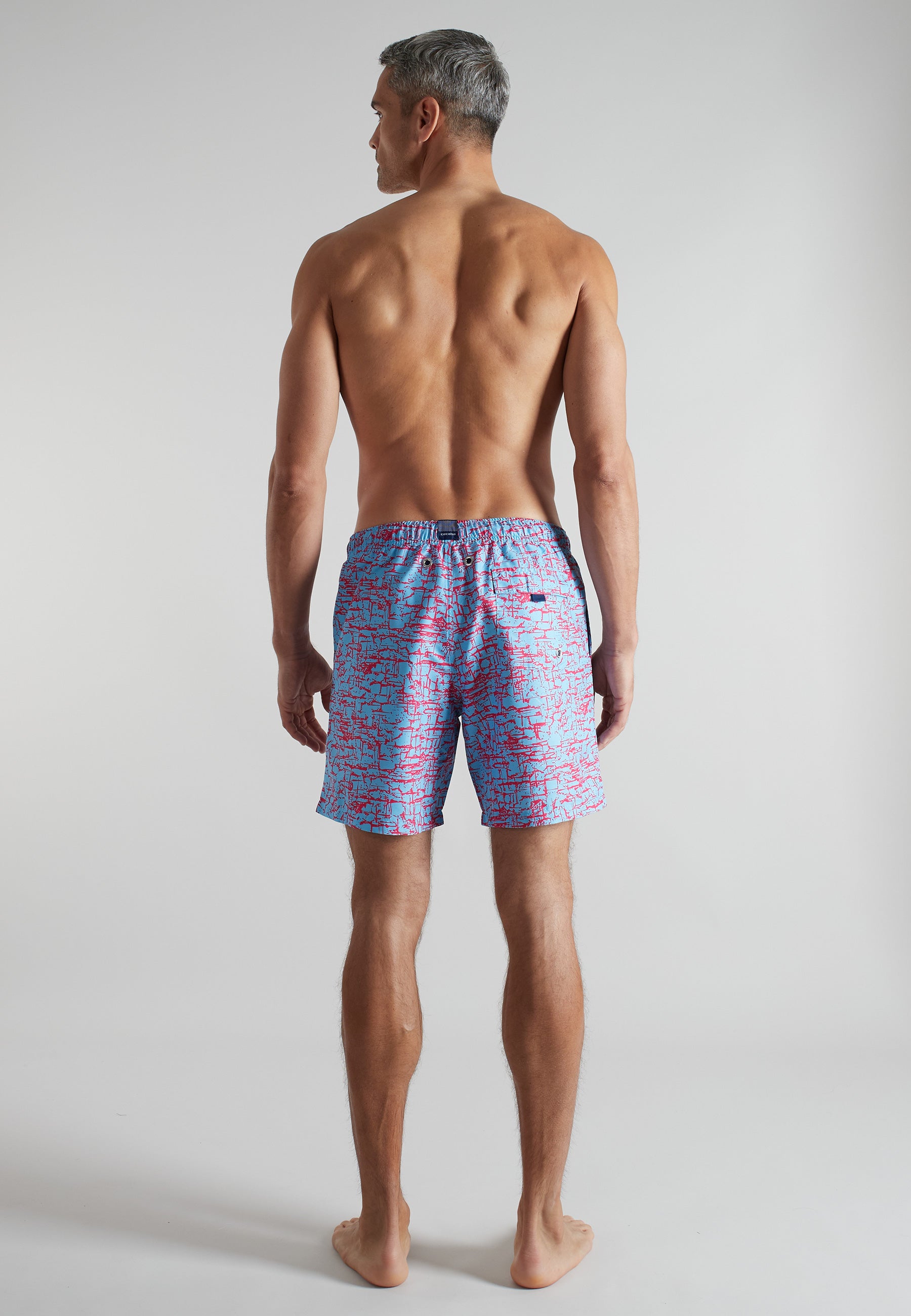 CECEBA Herren Badeshorts gelb bedruckt