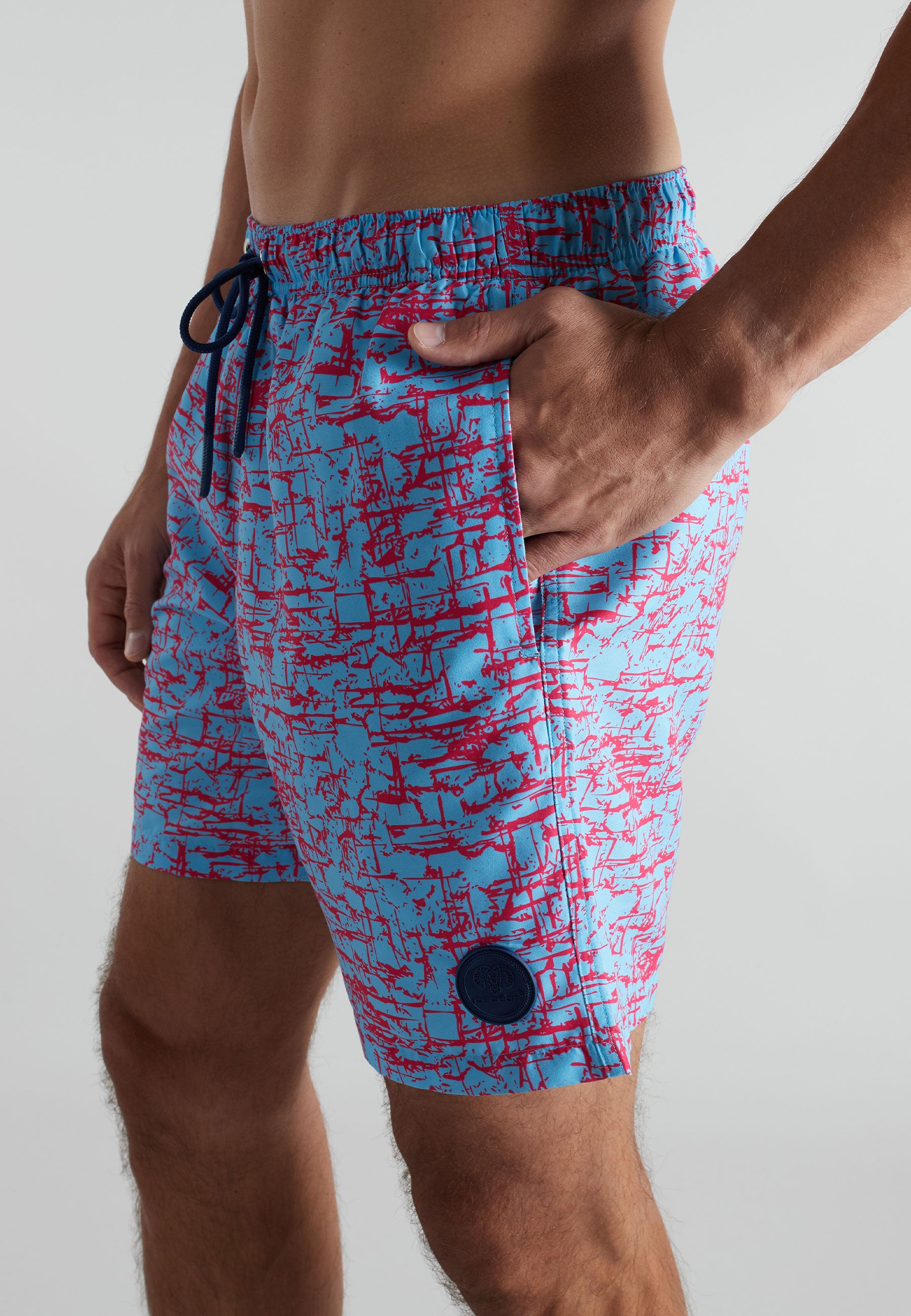 CECEBA Herren Badeshorts gelb bedruckt