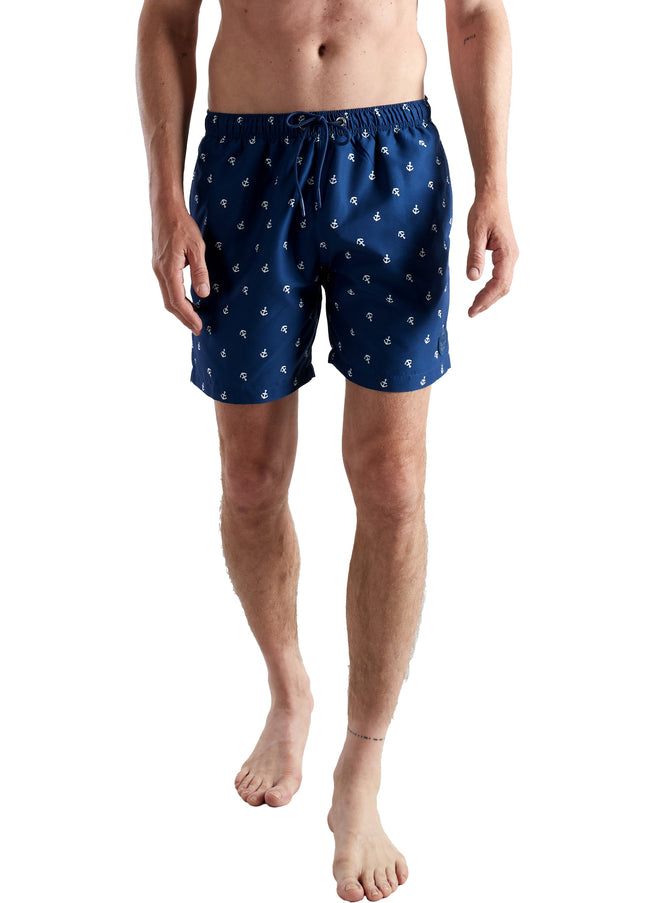 CECEBA Herren Badeshorts blau bedruckt